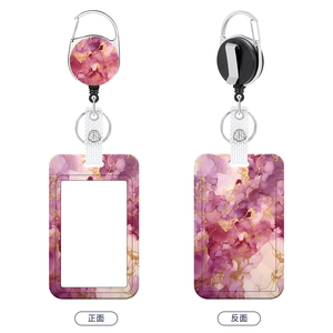 スライドバッジホルダーストラップカスタムロゴネックストラップフラワーカードホルダーストラップ付き - Product Image 6