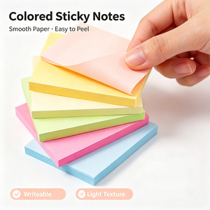 กระดาษโน้ตสีพาสเทล SK แบบมีกาวในตัว ฉีกง่าย ใช้ได้ทั้งที่บ้านและที่ทำงาน - Product Image 4