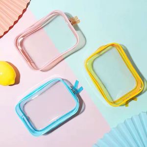 Free Sample Clear bsci Cosmetic Bag with Logo Small Mini Clear <b>Makeup</b> Organizer Clear Zipper Cosmetic <b>Case</b> with Organizer - Product Image 6
