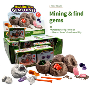 Nuevas llegadas: Clústeres <span class=keywords><strong>de</strong></span> cristal <span class=keywords><strong>de</strong></span> cavansita natural en bruto para excavaciones arqueológicas y juegos. - Product Image 1