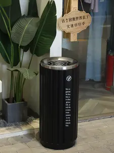 Grand cendrier vertical à usage commercial pour zones fumeurs Hôtels Centres commerciaux Bureaux Salons Couloirs et escaliers - Product Image 5