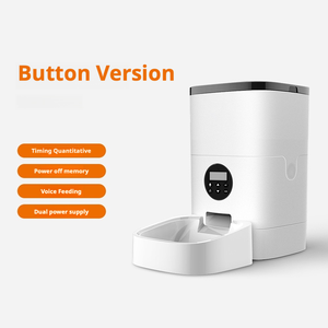 Distributeur automatique de nourriture pour chiens moyens/grands, 4L/6L, intelligent, contrôlé par application, sans déversement, sans saleté, en plastique de qualité alimentaire, surélevé - Product Image 2