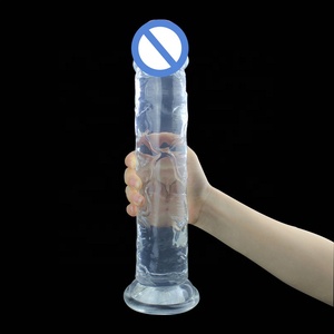 Juguetes Sexuales Populares para Adultos, Consolador Anal Femenino, Color Transparente, Silicona Rosa Cristal, Consoladores Realistas Grandes y Enormes para Mujeres - Product Image 4