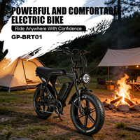 Greenpedel 20 英寸 1000W 胖胎电动自行车 GP-V8 Pro 48V 15Ah 50km/h 最大速度 复古电动自行车（成人用）