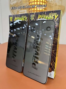 Protection d'écran en verre trempé anti-espion 28 degrés ESD OG pour <span class=keywords><strong>iPhone</strong></span> 16 Pro Max 15 12 Redmi Note 12 13 - Product Image 6