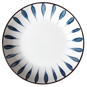 Custom Factory Price Pad Printing Dinner 7/8 Inch <b>Ceramic</b> Cheap Charger <b>Plate</b> for Hotel - Product Image 1