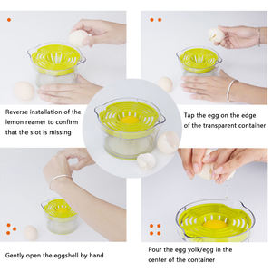 Exprimidor Manual Multifuncional 4 en 1 de Acero Inoxidable para Frutas, Limones, Cítricos y Naranjas con Recipiente y Colador - Product Image 4