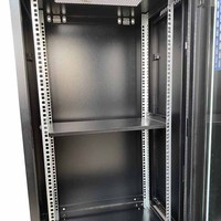 Armoire serveur murale en acier laminé à froid de 19 pouces 18U, économiseur d'espace, rack réseau