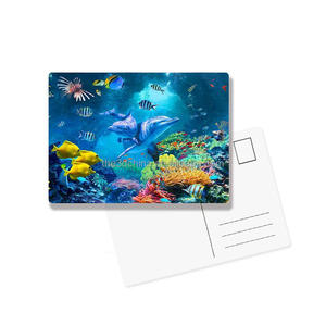 Carte postale lenticulaire 3D imperméable et écologique à imprimé animal personnalisé de haute qualité avec options de taille sur mesure - Product Image 2