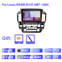 Aijia Haute qualité 2K Android Stereo Car DVD Player Navigation GPS Video Radio pour Lexus RX300 RX350 1998-2005 Multimedia