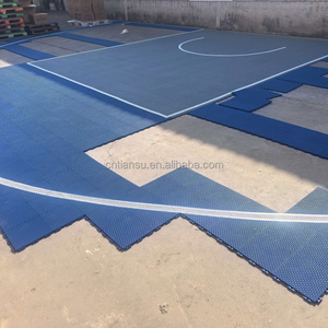 Cancha de Baloncesto Portátil Tiansu 3x3, Baldosas Modulares Encajables de 170g/unidad, Césped Artificial Tradicional de Color Simple - Product Image 5