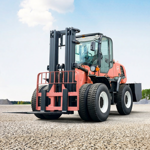 Мощные мини-вилочные погрузчики с внутренним сгорающим двигателем для бездорожья, 3 тонны, 3,5 тонны, 5 тонн, дизельные, для работы на пересеченной местности - Product Image 1