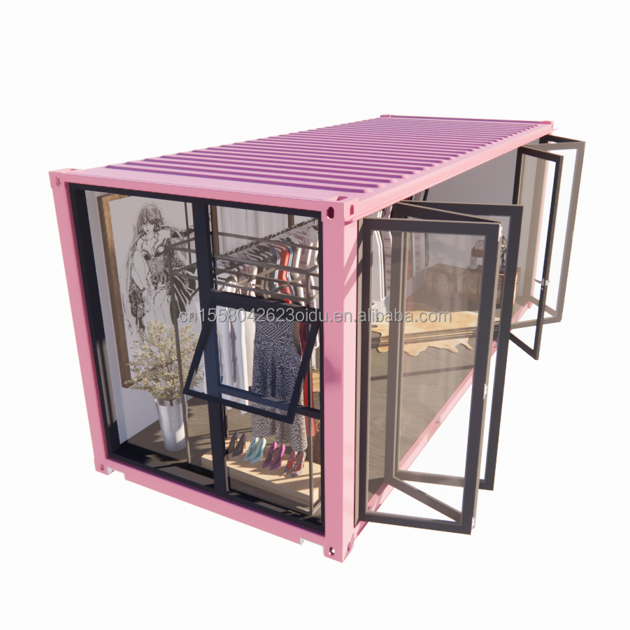 20ft Prefab Container Clothing Store - Modern & Durable