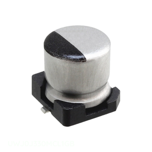 Authorized Distributor 33 uF CAP ALUM 33UF 20% 6.3V SMD Surface Mount UWJ0J330MCL1GB <b>Capacitor</b> - Product Image 1