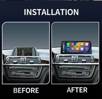 Écran d'affichage radio de voiture avec lecteur audio Linux de 10,25 pouces pour BMW F30 F34 F32 F36 2012-2016, lecteur CarPlay avec écran tactile GPS BT