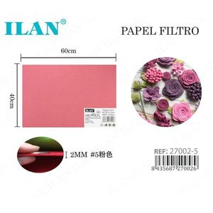 Carta filtro Ilan 40x60cm 2mm rosa per la creazione di composizioni floreali - Product Image 1