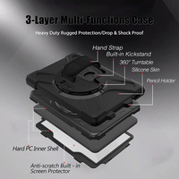 2025 Casing tali pergelangan tangan terlaris untuk Samsung Galaxy Casing untuk Samsung galaxy Tab Active5 Pro 10.1 penutup SM-X356B warna hitam
