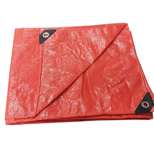 <span class=keywords><strong>Bâche</strong></span> tissée unie imperméable anti-UV avec œillets renforcés pour utilisation en tente avec tricot warp - Product Image 1