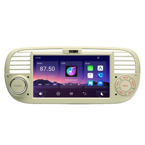Estéreo para Auto de 7 Pulgadas con Linux para Fiat 500 2007-2015, Control por Gestos, CarPlay, Android Auto, Pantalla con Función de Espejo, Entrada RCA, DSP, CE-XTRONS - Product Image 1