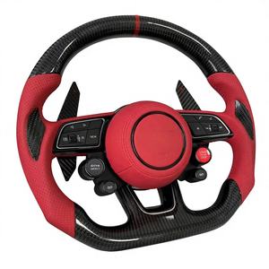 Volante de Fibra de Carbono y Cuero con Pantalla LED y Levas de Cambio para <span class=keywords><strong>Audi</strong></span> A6/A7/A8/A9/<span class=keywords><strong>A10</strong></span>/A11/A12 S6/S7/RS6/RS7 (2017-2024) - Product Image 3