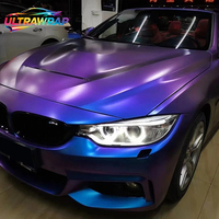 Ultrawrap PET TPU Cast Polymeric Factory Direct Matte Glossy Chameleon Aurora Car Wrap Vinyl Full Roll Size 1.52x17M/5x59FT