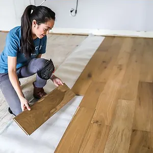 Dalam Ruangan Anti-Slip Pvc Vinyl Jelas Tekstur Pvc Plastik Lantai Dansa Lantai Spc Klik Lantai Lvt Perekat Diri