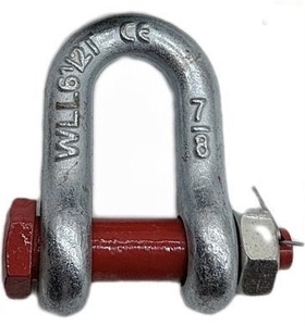 <span class=keywords><strong>Manille</strong></span> en acier allié galvanisé à chaud G2150 US, certifiée ANSI, haute résistance, forgée, résistante à la corrosion, pour levage et exploitation minière - Product Image 4