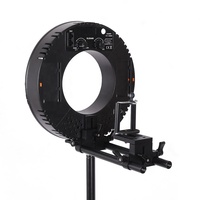 Lampe annulaire LED pour selfie avec rail de montage pour photo, alimentée par batterie Simock Orbit NP-F, studio vidéo de beauté, lampe circulaire photo, intensité réglable