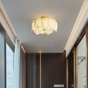All Copper Marble <b>Ceiling</b> <b>Light</b> Led Surface Mounted For Bedroom Living Room Modern Minimalist Design - Product Image 3