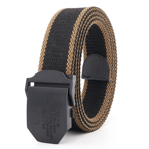 Sports et loisirs de plein air personnalisés <span class=keywords><strong>ceinture</strong></span> <span class=keywords><strong>tressée</strong></span> en coton grossier à boucle lisse pour hommes vente en gros - Product Image 6