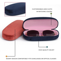 Étui à lunettes unisexe Étui à lunettes rigide Étui à lunettes en velours
