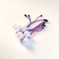 Lumière à pixels programmable de 45 mm, étanche, en forme de champignon, idéale pour les carnavals, les grandes roues, les parcs d'attractions