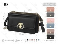 กระเป๋าสะพายข้างซิปคู่สำหรับผู้หญิง หนังสังเคราะห์ไมโครไฟเบอร์ เนื้อนุ่ม ใช้ได้ทุกวัน ทุกฤดูกาล - Product Image 1