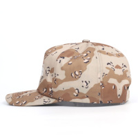 5-paneels custom camouflage geborduurde logo distressed wedding snapback cap
