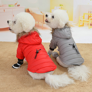 Abrigo de invierno para perros para <span class=keywords><strong>Chihuahua</strong></span>, capucha de piel suave, ropa para perros pequeños - Product Image 2