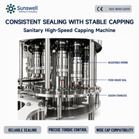 Línea de Producción de Llenado de Agua 24000BPH, Máquina Automática Llave en Mano para Botellas PET para Fábrica de Bebidas Sunswell CE