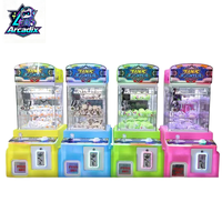 Machine à griffes commerciale mini à monnayeur (poussoir de pièces) pour peluches et jouets, jeu d'arcade pour centre commercial