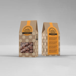 Botellas de Cola personalizadas Caja de embalaje de dulces Dolly Mistures Caja Bombones Bolsa de papel de chocolate con ventana transparente - Product Image 3