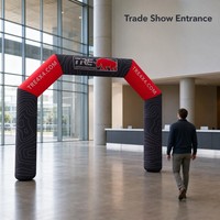 Arche publicitaire gonflable pour les organisateurs d'événements, avec logo de sponsor personnalisé, pour les événements sportifs et la promotion de courses