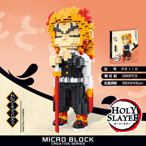 Giocattoli Educativi per Adulti, Blocchi da Costruzione, <span class=keywords><strong>Personaggi</strong></span> Anime <span class=keywords><strong>Giapponesi</strong></span>, Modelli 3D, Action Figure, Micro Blocchi in Plastica ABS, Scala 1:1 - Product Image 4