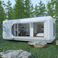Maison capsule haut de gamme, durable, imperméable, en aluminium, écologique, pour villa et hôtel, capacité 4-5 personnes, 42 mètres carrés