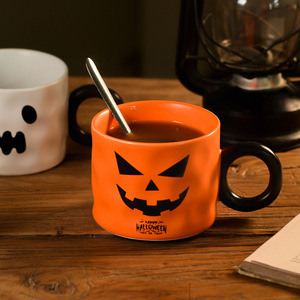 Nórdico Halloween Criativo Abóbora Cup Moda Cerâmica Festivais Bonito Lembrança Água Cerâmica Caneca Cup para Gift Box - Product Image 4