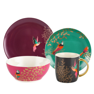 Custom <strong>Ceramic</strong> Dinner Ware Set Service for 4 16 Dinnerware Set Dinner Plates Salad Dishes Bowls Cup for Home and Kitchen