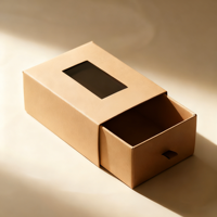 Boîte à tiroir en carton rigide de luxe avec logo personnalisé, finition mate, recyclable, forme personnalisée pour bijoux, bougies, cosmétiques