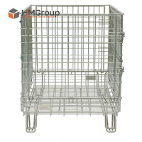 Conteneur de stockage et d'âge pour vin de Bourgogne, pliable, galvanisé, en métal, type cage à palettes