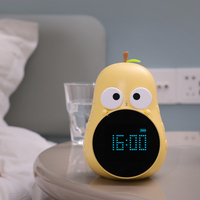Jam Alarm Digital LED, jam malam kreatif Digital dengan Mode Snooze, jam meja, lampu elektronik USB, jam pintar LED