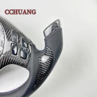 Vente en gros pour BMW M3 E46 E39 E53 330ci 325i volant en fibre de carbone fait main en cuir volant de voiture personnalisé