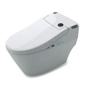 مع UPC شهادة الذكية المرحاض مع 110V واحد قطعة الاستخبارات أرضية الحمام شنت ذكي التلقائي المراحيض