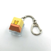 Custom Keyboard Keycap Keychain DIY Logo Printing Design Stress Relief Switch Key Chain