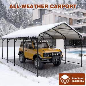 <span class=keywords><strong>Abri</strong></span> <span class=keywords><strong>de</strong></span> voiture en métal robuste <span class=keywords><strong>de</strong></span> 12x20 pieds, auvent <span class=keywords><strong>de</strong></span> voiture en acier galvanisé avec cadre <span class=keywords><strong>de</strong></span> base renforcé, <span class=keywords><strong>abri</strong></span> extérieur pour voitures, camions - Product Image 5